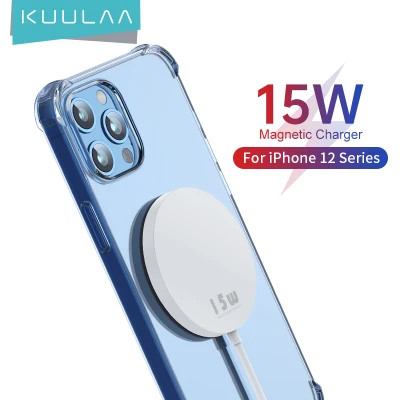 【For iphpne 13】KUULAA Magnetic Wireless Charging For iPhone Mini 15W Fast Charger For iPhone 12 Pro Max Wireless Charger For Huawei Xiaomi Qi