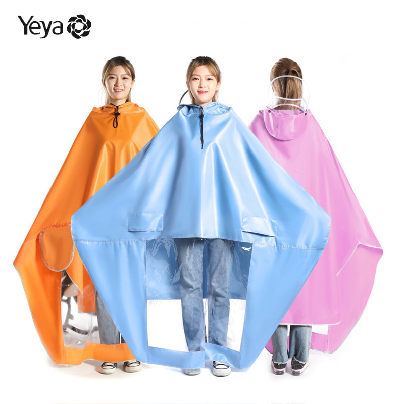 YEYA Áo mưa đi xe máy chạy pin điện, áo mưa đôi nam nữ toàn thân chống mưa đi mưa