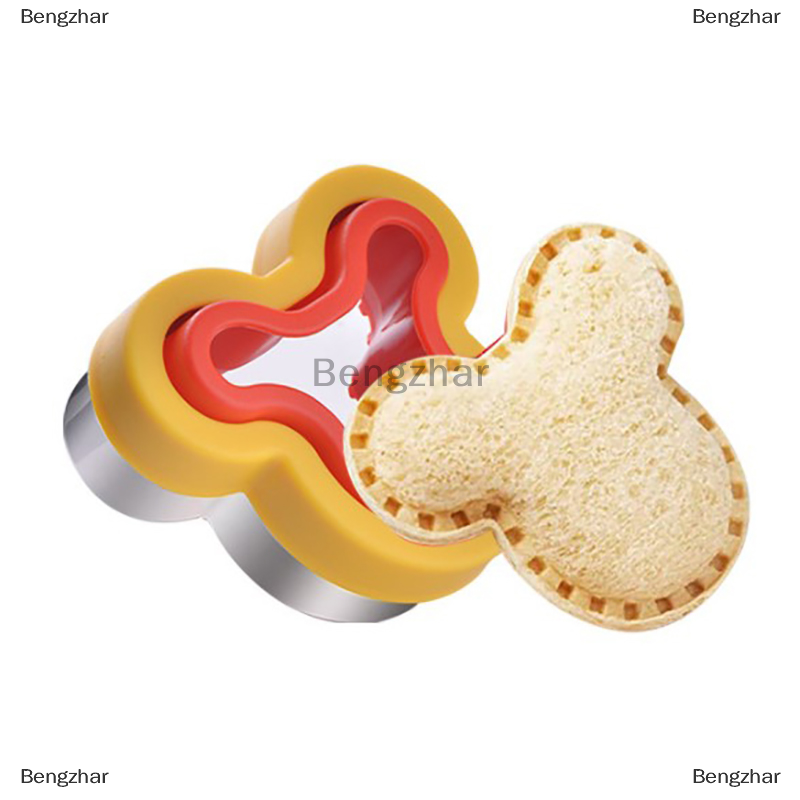 THM Dụng cụ cắt trái cây cho trẻ em Khuôn làm bánh sandwich bánh quy thực phẩm Bộ khuôn bánh mì rau củ có hình dạng dụng cụ nhà bếp Bento