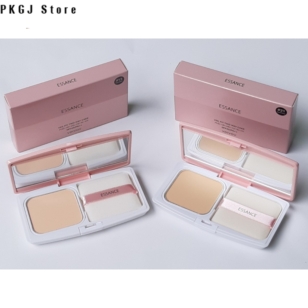 Phấn Nền Siêu Mịn Lâu Trôi Essance Veil Fit Two Way Cake HKB917 Miễn Phí Vận Chuyển Hàng Mới Khuyến 