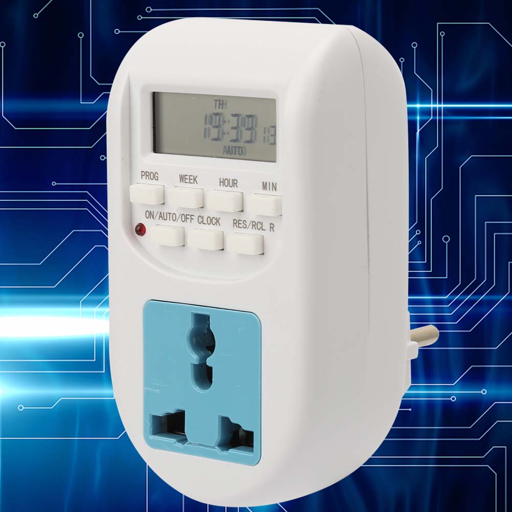 Hẹn giờ ổ cắm Màn hình kỹ thuật số Tiết kiệm năng lượng Công tắc hẹn giờ ổ cắm có thể lập trình Công tắc hẹn giờ ổ cắm điện để sử dụng tại nhà Nhiều tình huống