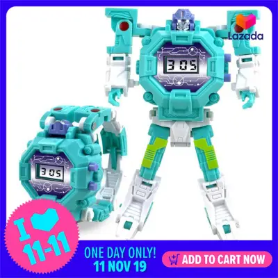NiceToEmpty 2 in 1 Transform Toy Robot Watch,Kids Digital Electronic Watch Deformation Robot Toys for 3-12 Years Old Boys Girls - Creative Educational Learning Xmas Toys Gift