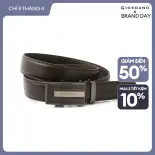 GIORDANO Nam Thắt lưng Thương hiệu tương phản Thắt lưng khóa tự động Thắt lưng trơn hai lớp bằng da không thấm nước Thời trang thường ngày Thắt lưng 01135524