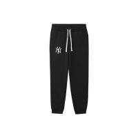 New Era New York Yankees MLB Collection New York Yankees Logo Plush Cuffed Socks Knitted Sweatpants Unisex Black 13044917