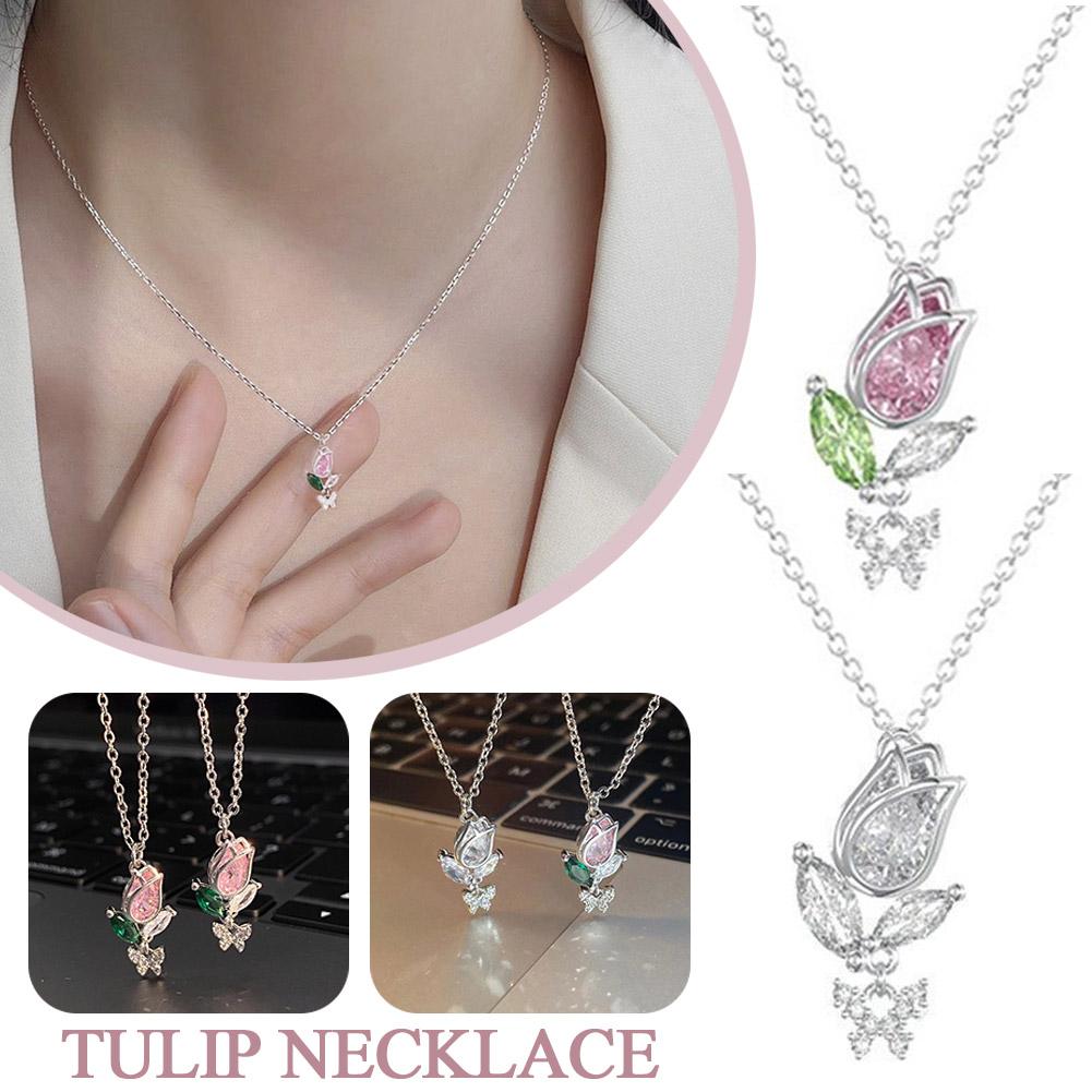 Hàn Quốc Tulip Vòng cổ kỳ nghỉ mùa hè tươi mới tính cách phụ lịch thanh cho nữ M7O1