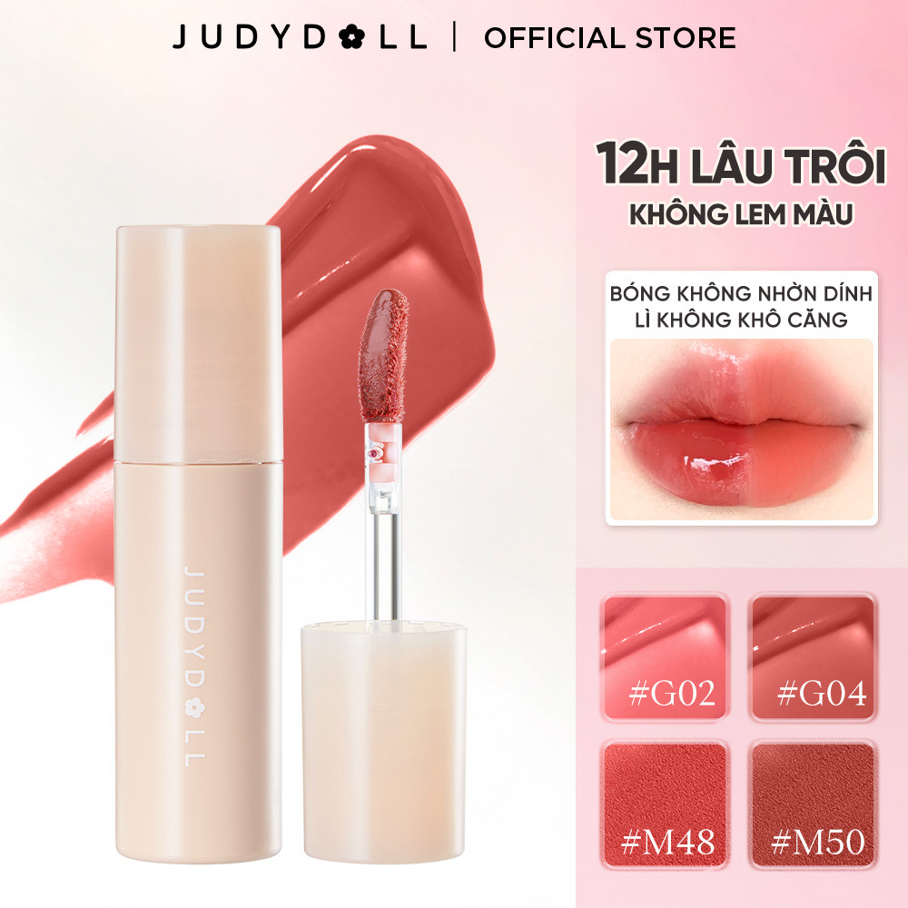  Son Bóng Mờ JUDYDOLL Che Phủ Rãnh Môi Không Lem Dưỡng Ẩm Lâu Trôi Màu Sắc Tự Nhiên Dễ Sử Dụng 