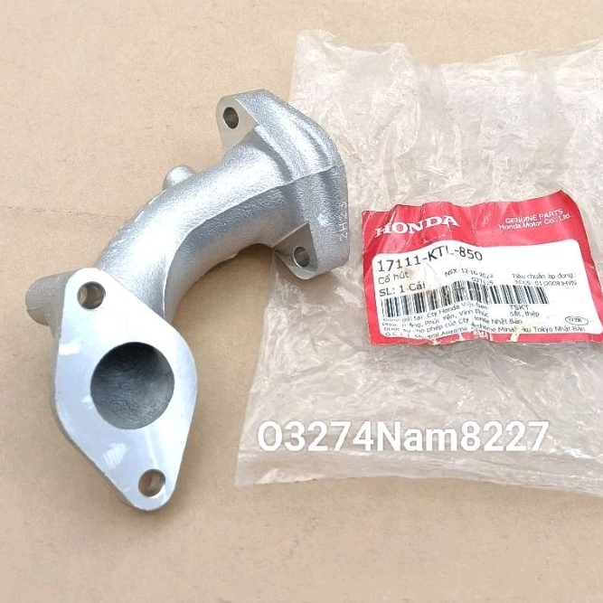 Họng co, cổ hút bình xăng con wave a, rs, s100, rsx zin honda