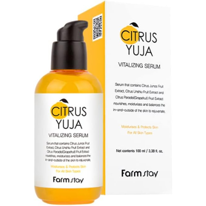 Serum dưỡng trắng da Farmstay Citrus Yuja Vitalizing Serum 100ml