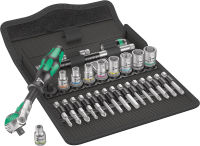 Wera 05004016001 8100 SA 6 Zyklop Metric Speed Ratchet Set 28 Piece 1/4″ Drive Wera Tools 05004016001 8100 SA 6 SPEED 1/4 28 PC 1/4″ DRIVE METRIC