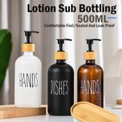 500ml Refillable Dish Soap Dispenser - Kitchen & Bathroom