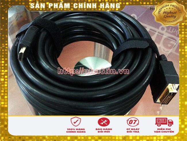 Cáp hdmi to dvi 24+1 - 10m unitek y-c222 chính hãng