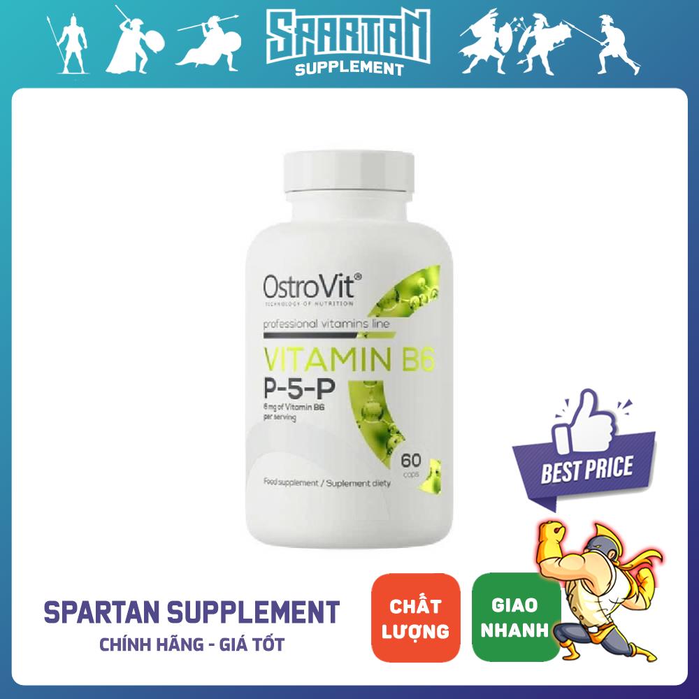 Combo Sức Khỏe: OstroVit Vitamin B6 P-5-P (60 Viên) - Tăng cường hệ miễn dịch, bảo vệ tim mạch tối ưu