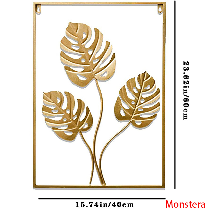 Modern Living Room Wall Decoration Metal Leaf Wall /Hiasan Dinding Besi Metal Metal Leaf Wall Art Decor