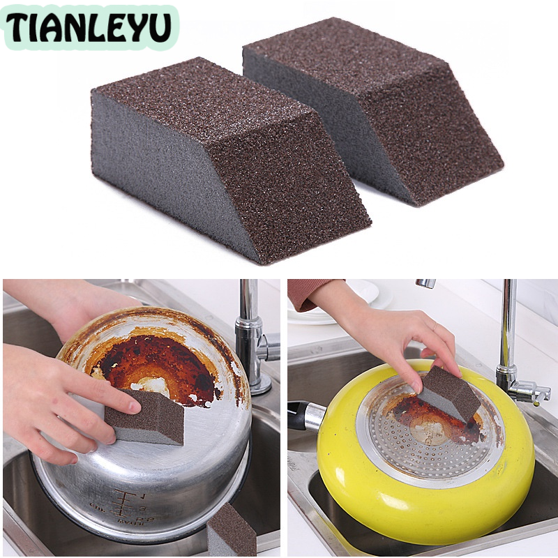 TIANLEYU [Ivew] ห้องครัวใช้ฟองน้ำทำความสะอาดนาโนเพื่อขจัดสนิม ราคา 27 บาท*ส่งฟรี