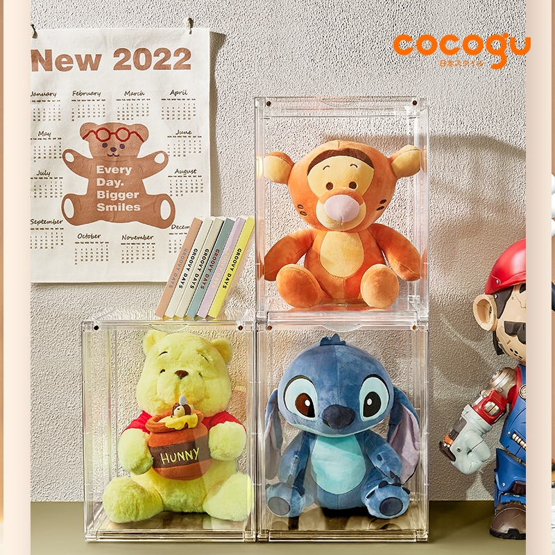 [เหลือเพียง379.-]COCOGU ตู้ใส่โมเดลแบบใส กันฝุ่น วางซ้อนได้ 1-3 ชั้น รุ่น 885 ราคา 379 บาท*ส่งฟรี