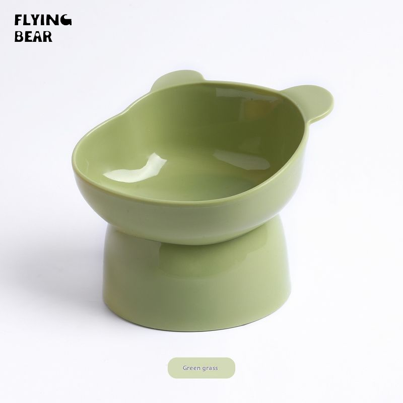 Bay gấu Ergonomic Bát ăn cho thú cưng với Cơ sở không trơn trượt cho ăn thoải mái