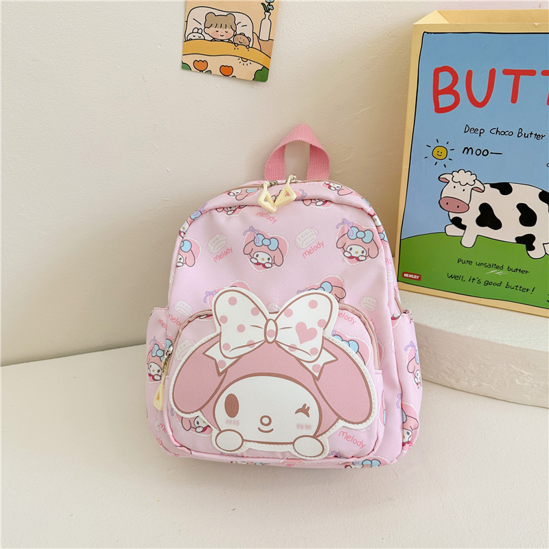 New Sanrios Kawaii Kittys Cinnamoroll Kuromi My Melody Cartoon Cute Childrens Backpack Boy Girls Sch