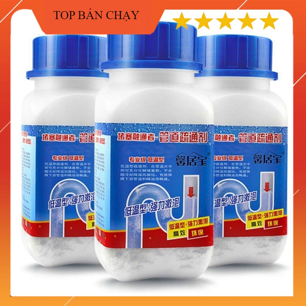 Combo 5 chai Bột thông Cống Thông Bồn Cầu Thần Thánh Thông Tắc Bồn Cầu Nhanh Chóng nạo vét khử trùng nhà vệ sinh cống nhà vệ sinh nhà bếp sàn nhà tắm thông tắc đường ống thoát nước