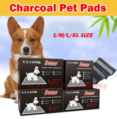 【DONO Charcoal Pad】Dog Cat Pet Diaper Female Male Pets Diapers Absorbent Disposable Antibacterial Deodorizing