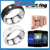 NORORTHY Stainless Steel Smart Ring for Android Phone Men