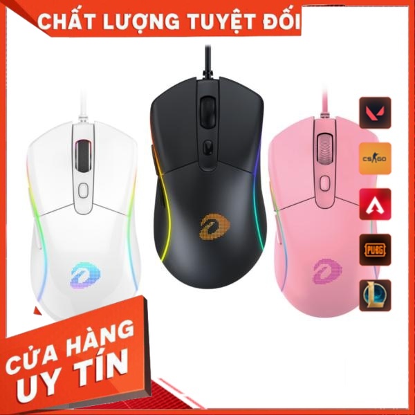 (Phụ kiện) Chuột Gaming DAREU A960S Hồng / Trắng / Đen - ULTRALIGHT (PixArt PMW3389, DPI 16000)