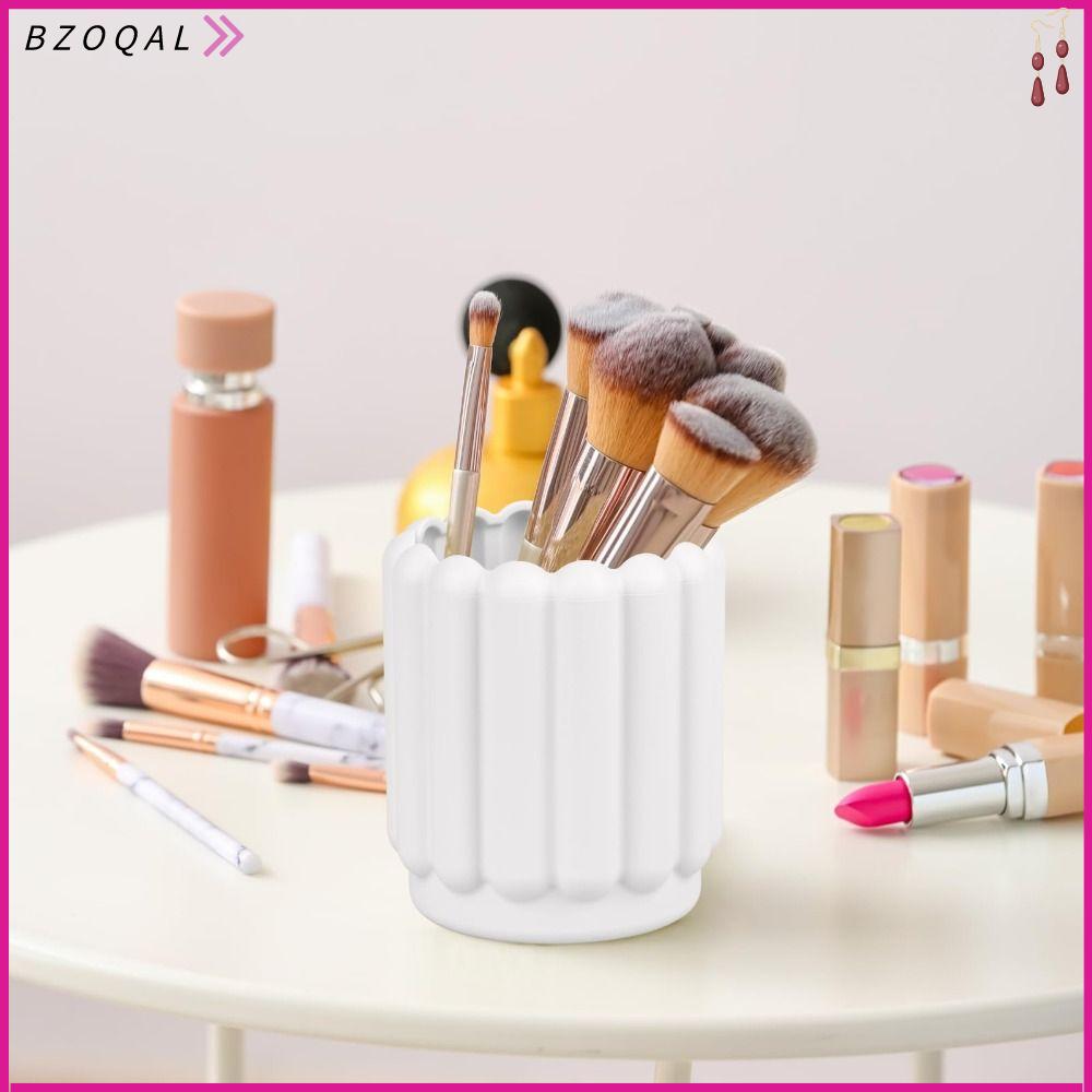 BZOQAL Silicone Hộp đựng bút silicon 3.743.14 inch Trắng Sắp xếp bàn văn phòng Bền Phụ kiện bàn văn phòng Văn phòng