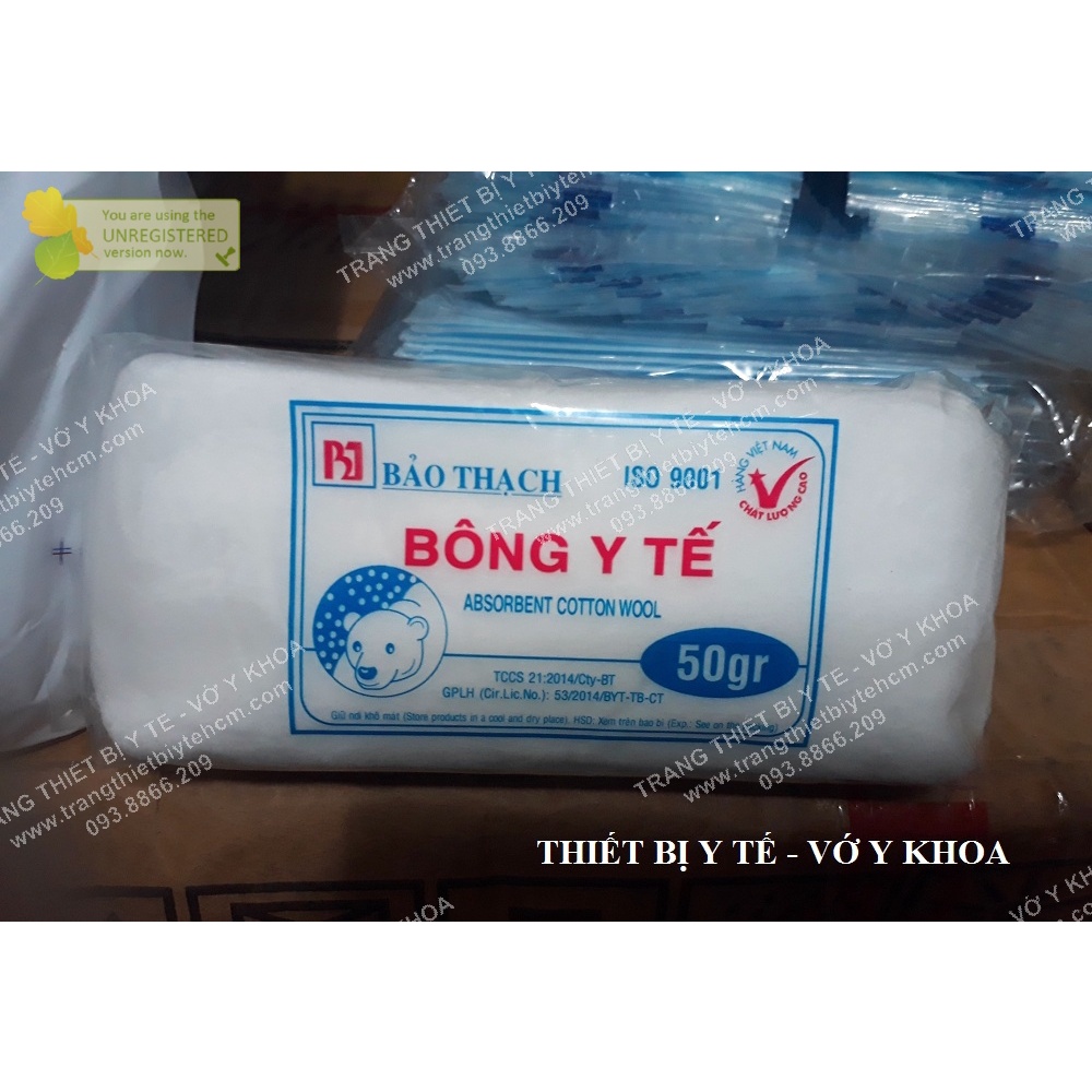 Bông gòn y tế bảo thạch 25g - 50g - 100g
