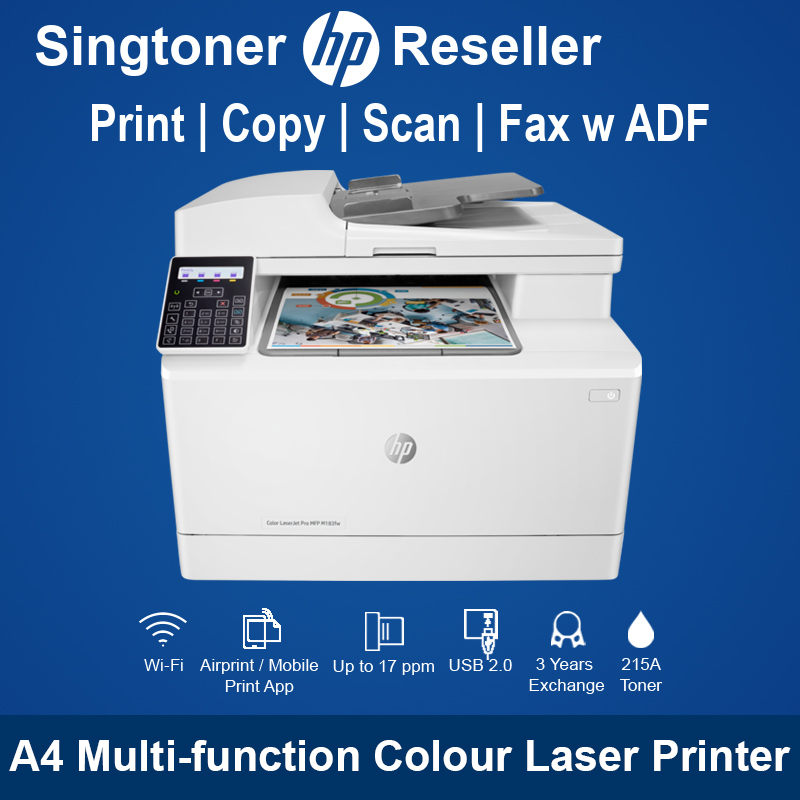 [Local Warranty] HP Color LaserJet Pro MFP M183fw Printer MFP-M183fw M183fw 183fw 183 Singapore