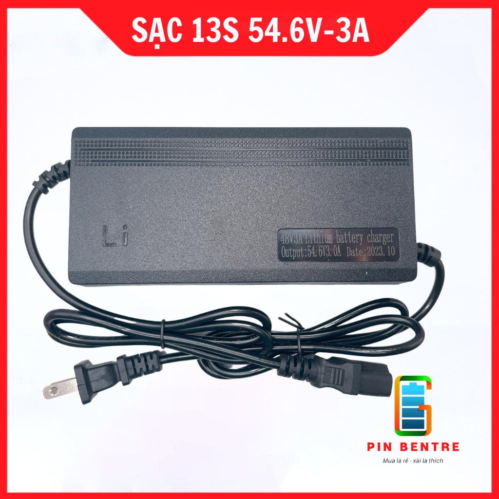 Sạc 13s - 3a dành cho pin sắt công suất cao 48v/54,6v có quạt