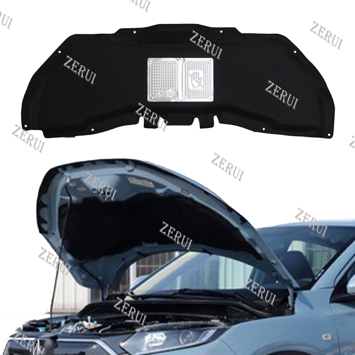 ZR For Car hood heat insulation cover for HONDA HR-V 2012-2017 hrv front engine sound insulation cotton lining car accessories 2013 2014 2015 2016
