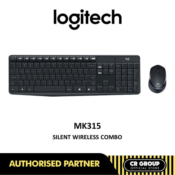 Logitech MK315 Quiet Wireless Keyboard and Mouse Combo | Durable and Reliable | Comfortable Typing | 920-009068 Singapore