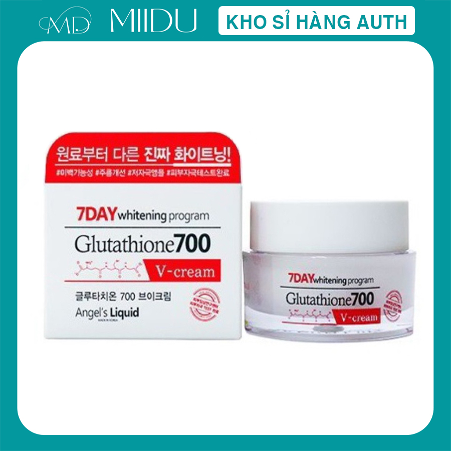 Kem dưỡng trắng mờ thâm Angle’s Liquid 7 Day Whitening Program Glutathione 700 V-Cream 50ml Hàn Quốc