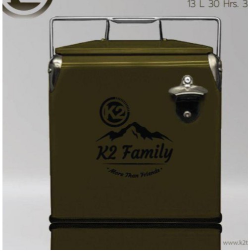 K2 Vtg Steel Cooler 13L Ice Cooler ราคา 2,320 บาท*ส่งฟรี