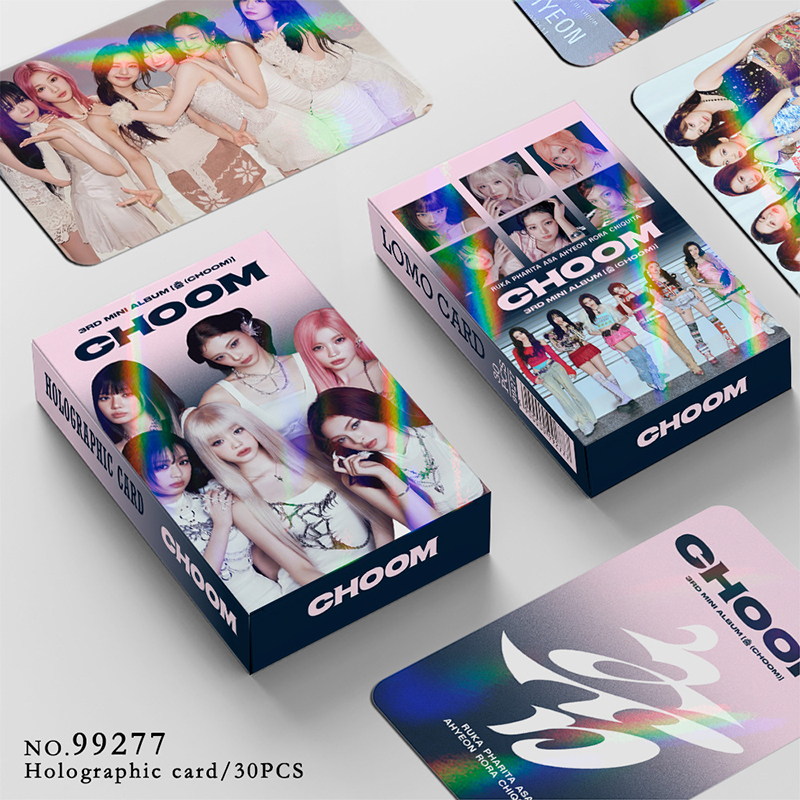 30pcs/box BABYMONSTER Photocard CHOOM Holographic card KPOP LOMO Card Collection Card