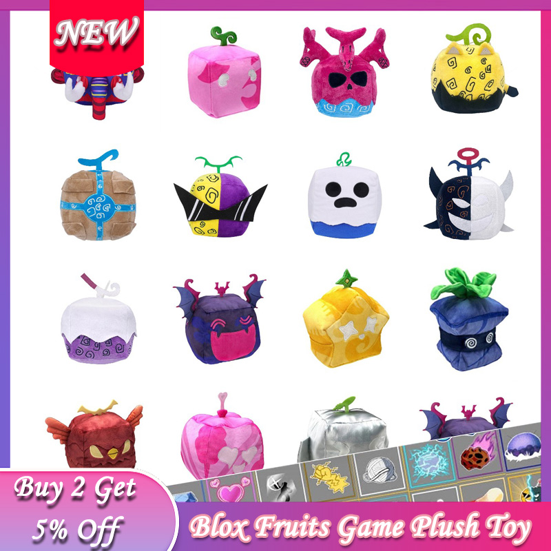 Thcbme Blox Fruits Plush - 6 Shadow Fruits Plush Blox Fruits Plushies  Funny Plush Stuffed Pillow, Ages 3 4 5 6 7 8 9 10 11 12(Code not Included)