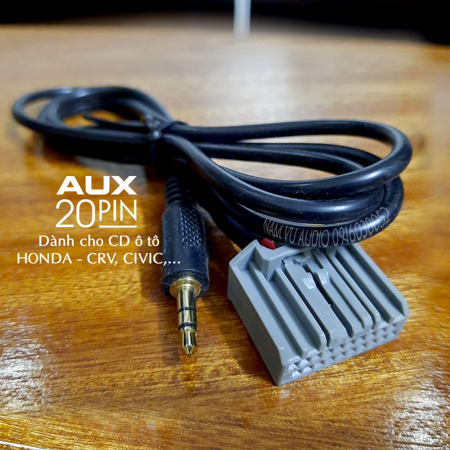 Dây jack aux 20pin cho đầu cd honda - crv và civic