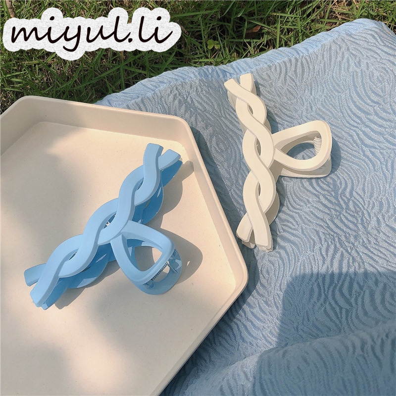 miyuli กิ๊บติดผมหยักด้วยอะคริลิคแฟชั่นเกาหลีสี Macaron ราคา 12 บาท*ส่งฟรี