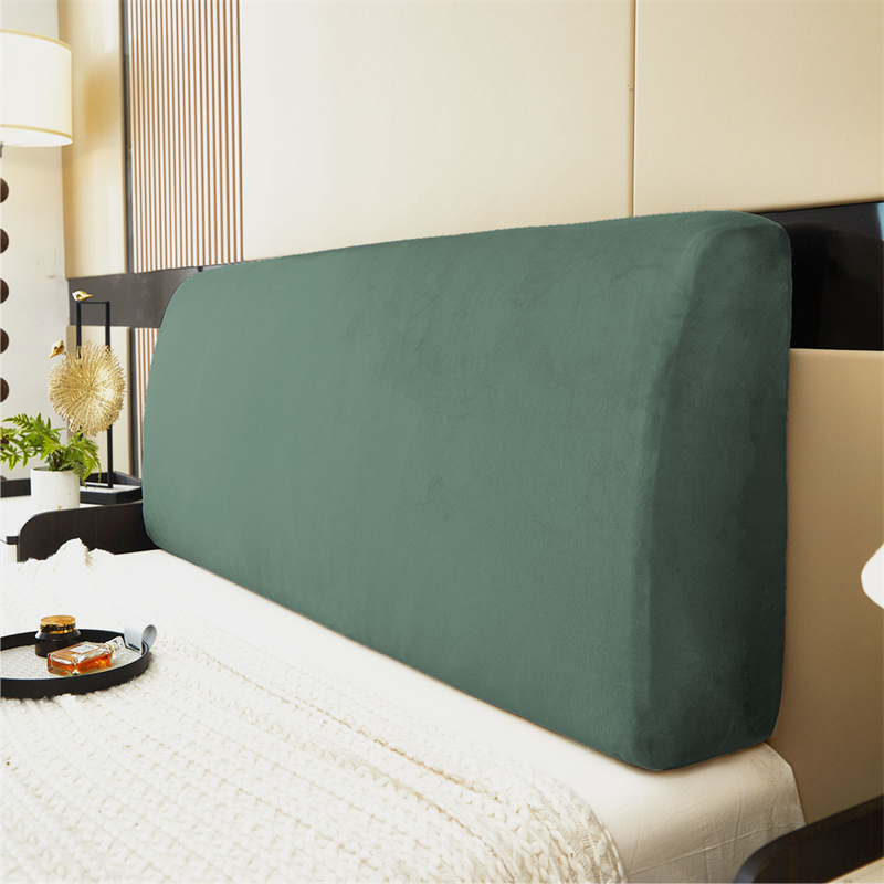 Đàn Hồi Dày Tất Cả Bao Gồm Giường Khăn trùm đầu Sang Trọng Đầu Giường Bìa lông cừu địa cực Cho Nhà màu trơn Dài Trở Lại Bọc ghế