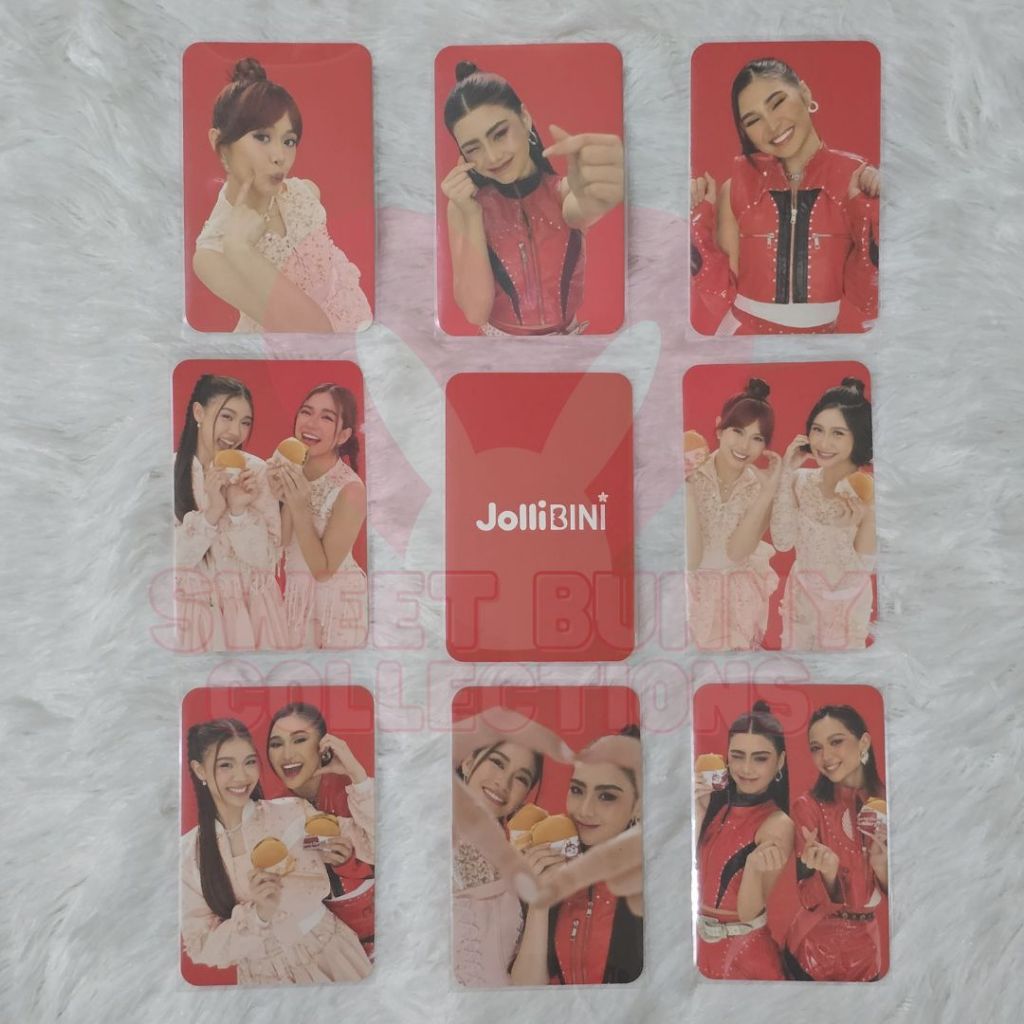 BINI X JOLLIBEE OFFICIAL PHOTOCARDS AND KEYCHAINS (WAVE 2)