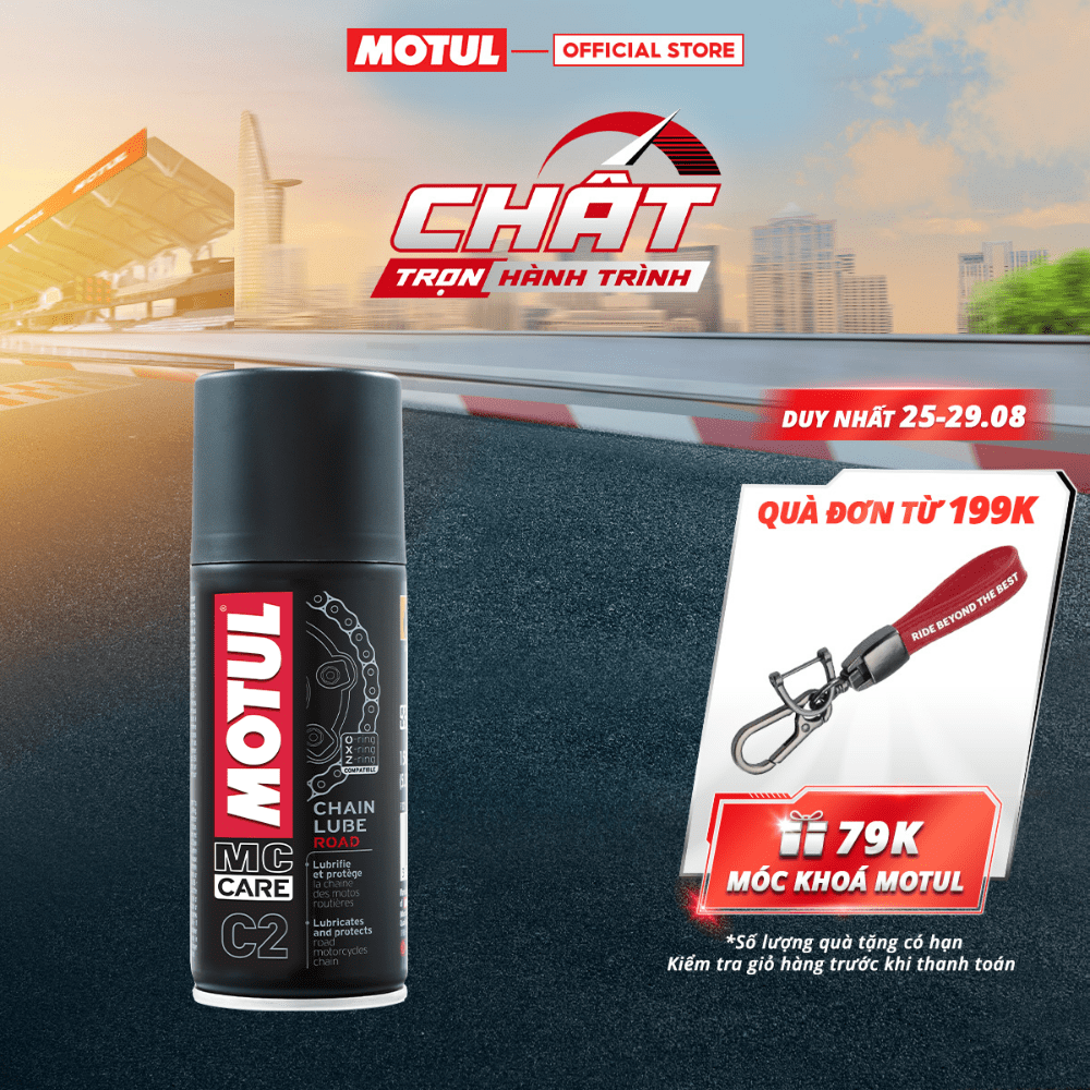 Xịt sên / xích motul c2 chain lube road 0.15l