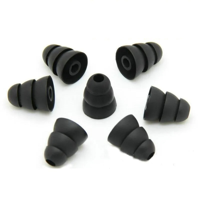 6pcs 3pairs Three Layer Silicone In