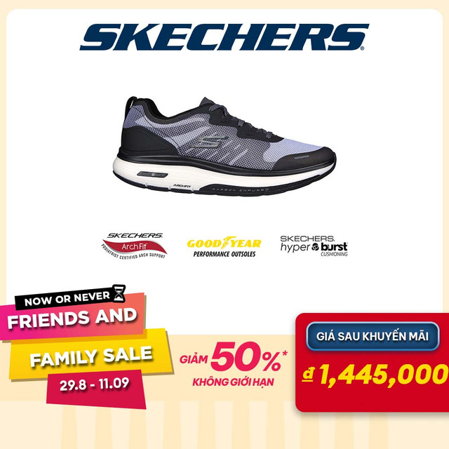 Skechers Nam Giày Thể Thao Đi Bộ GOwalk Workout Walker Ultra Motion Walking HYPER ARC Anti-Slip Arch