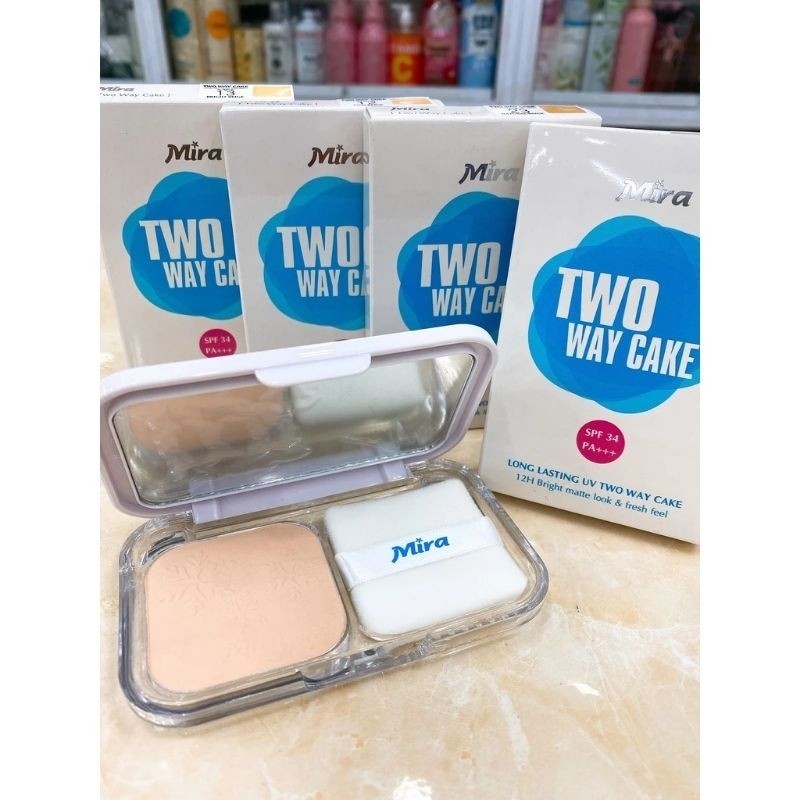 ✨️Phấn Phủ MIRA Two Way Cake 12g, Phấn Nén Trang Điểm Trắng Sáng, Dưỡng Da Tự Nhiên Hàn Quốc Chính Hãng✨️