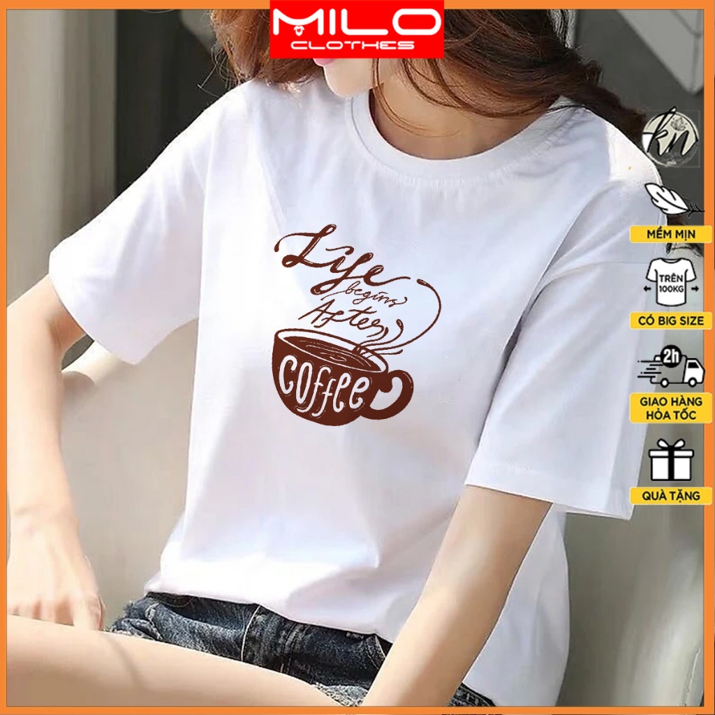 Áo Thun Nữ Đẹp Coffee Life  - KTQN TSHIRT AND UNIFORM