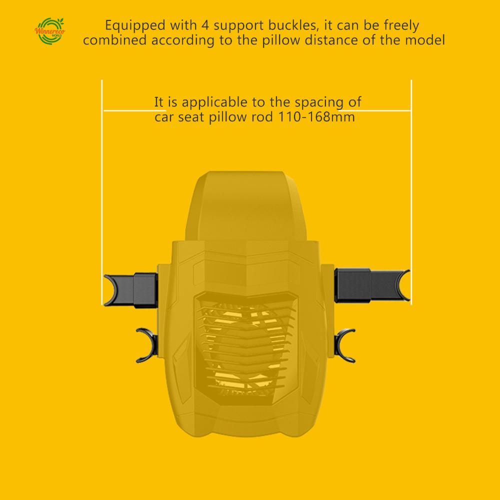 พัดลมระบายความร้อนพัดลมระบายความร้อน 3 ความเร็ว 5V ที่นั่งด้านหลังการไหลเวียนของอากาศสำหรับยานพาหนะ[Winnereco World] ราคา 177 บาท*ส่งฟรี