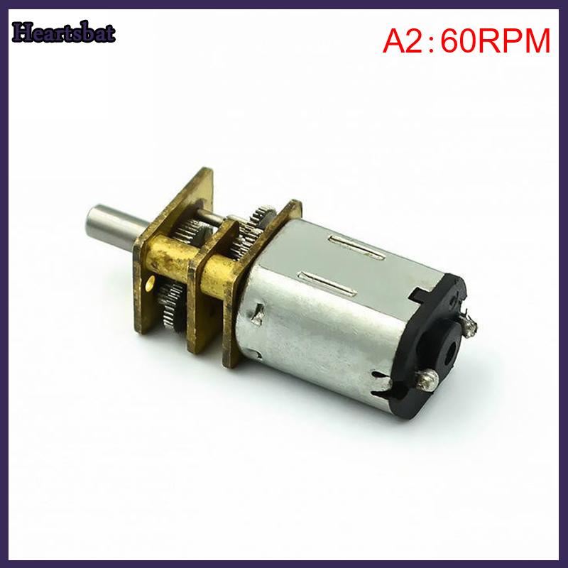 [Heartsbat] Micro N20 Bánh Động Cơ Tốc Độ Chậm Kim Loại Hộp Số Giảm Tốc Động Cơ Điện Tự Làm Đồ Chơi - 5
