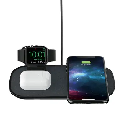 Mophie Wireless Charging Pad 3-in-1 (10W & 7.5W), Black