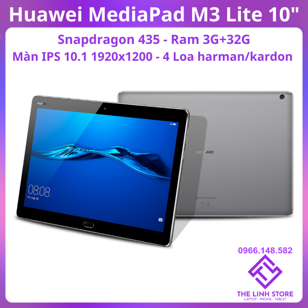 Máy tính bảng Huawei MediaPad M3 Lite 10 inch - Snaρ 435 có 4 loa harman/kardon