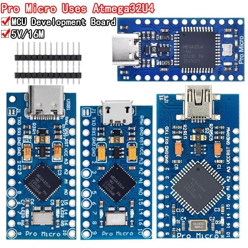 Pro Micro ATmega32U4 5V 16MHz Original Chip Replace ATmega328 For Arduino Pro Mini With 2 Giá 117,910 Đồng*Miễn phí vận chuyển