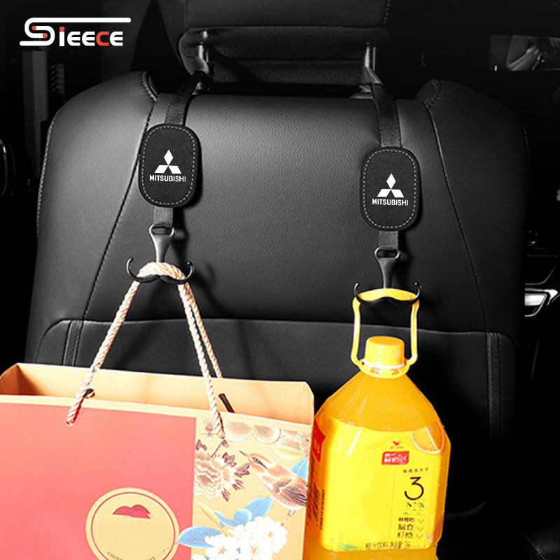Sieece Car Back Seat Hook Car Hanging Item Car Interior Accessories for Mitsubishi Mirage Triton Attrage Lancer Xpander Strada L300 Pajero Outlander ราคา 129 บาท*ส่งฟรี